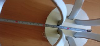 Lámpara LED moderna plateada