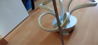 Lámpara LED moderna plateada