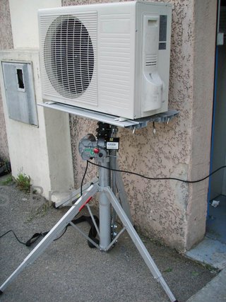 Elevador Telescópico Eléctrico 3300 mm 130 kg Aire Acondicionado CM340