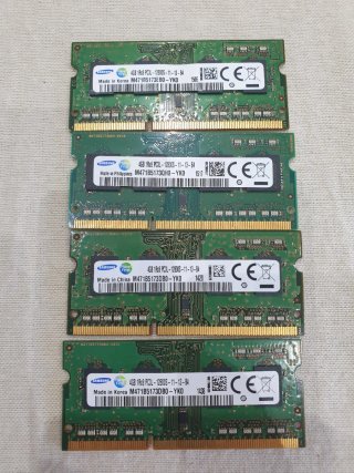 4 Memorias RAM Samsung 4GB PC3L-12800S