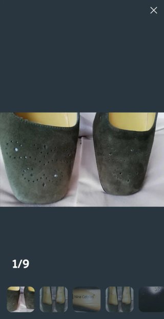 Zapatos Nina Cèbrioni Talla 39 Verde Oliva
