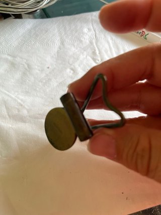 Portachiavi vintage a clip con stemma