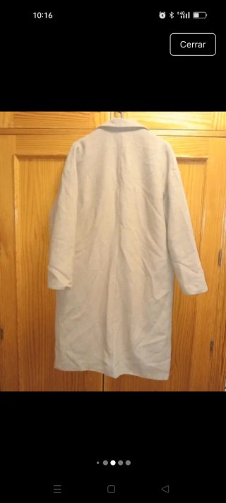 Abrigo oversize beige Stradivarius