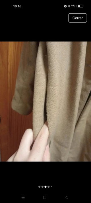 Abrigo oversize beige Stradivarius