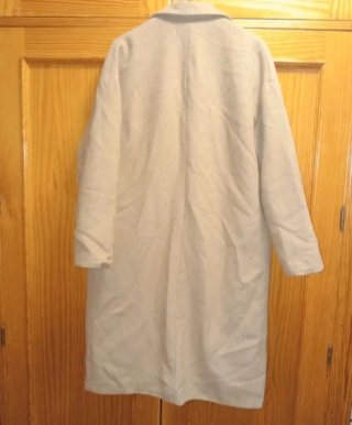 Abrigo oversize beige Stradivarius