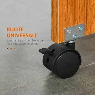 Mesa de Comedor Extensible, Diseño Moderno, Mesa Plegable Ahorra Espacio con Ruedas 120 × 80 × 73Cm