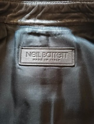 Chaqueta Neil Barrett Piel Napa Gris Oscuro