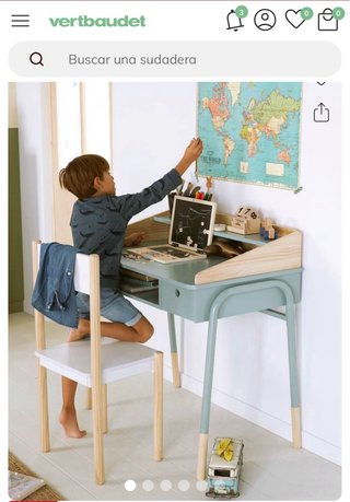Escritorio infantil Vertbaudet + silla