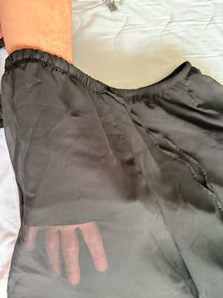 Pantalón Transparente Negro Zara – Talla L