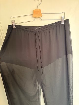 Pantalón Transparente Negro Zara – Talla L