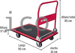 Carretilla Plegable Con Plataforma - 300 Kg - Truper