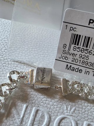 Pulsera Pandora Cubana Plata 925