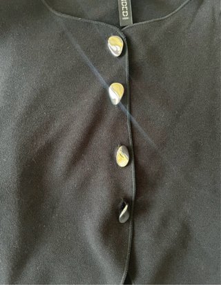 Gilet H&M nero con bottoni