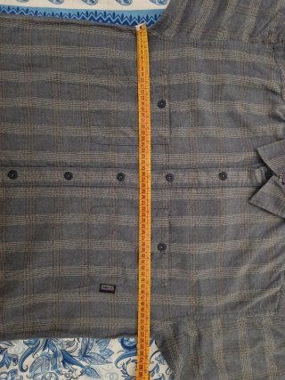 Camicia con motivo a quadri "Patagonia", S over/M