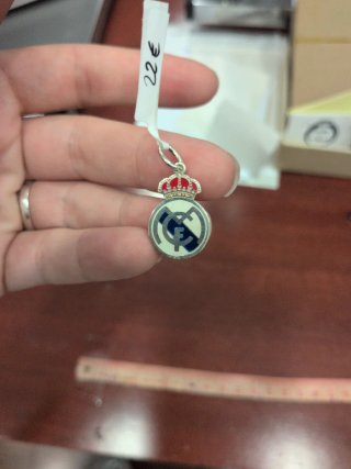 Colgante Real Madrid Plata 925 y Esmalte