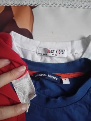 Set 3 tshirt bambino manica corta 4A