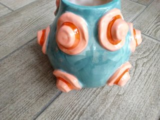2 vasi ceramica nuovi decorati