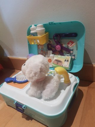 Maletín veterinario infantil con accesorios