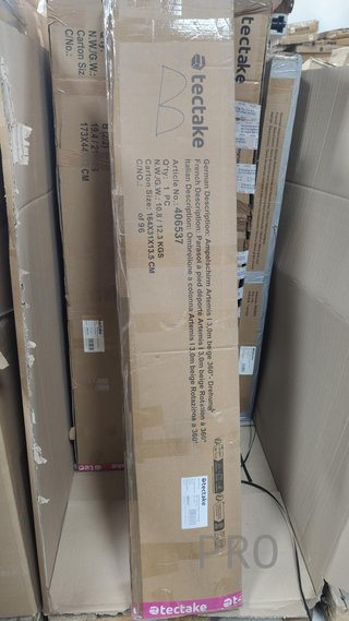 Parasol de brazo articulado ARTEMIS beige 3 x 3 m