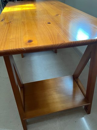 Escritorio de madera maciza con cajón Muy robusto