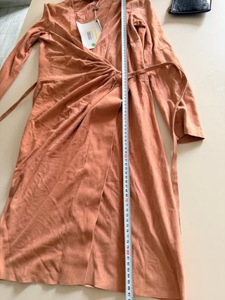 Vestido rosa cuero talla S  Marca Dsquared2 ,
