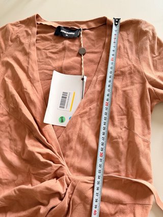 Vestido rosa cuero talla S  Marca Dsquared2 ,