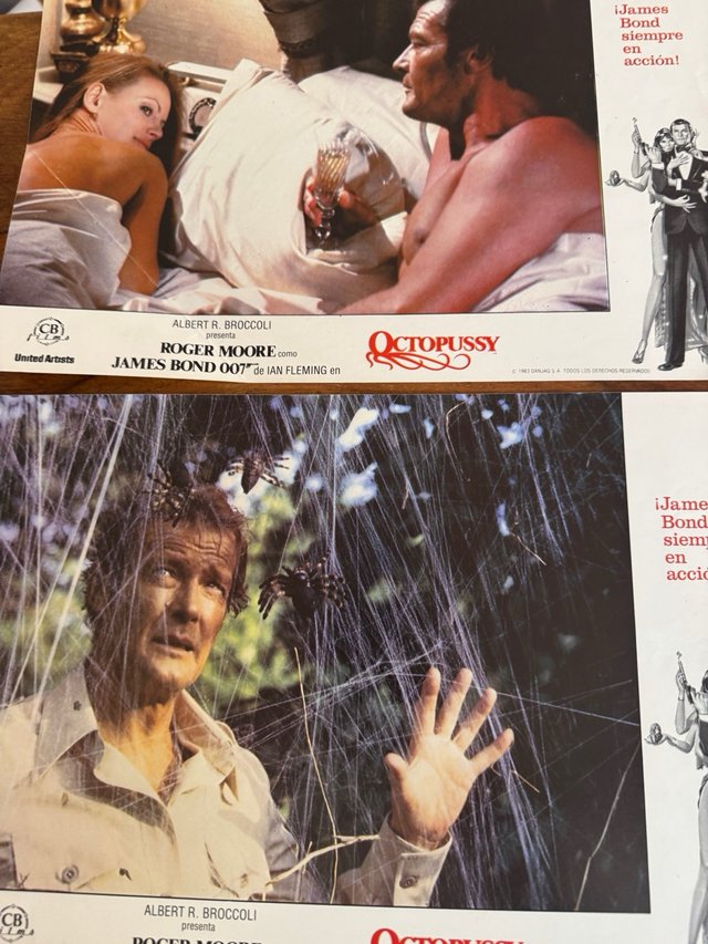 Octopussy James Bond 007 Roger Moore fotocromos