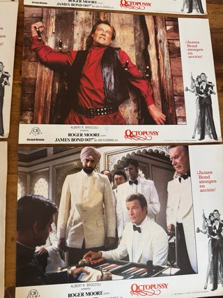 Octopussy James Bond 007 Roger Moore fotocromos