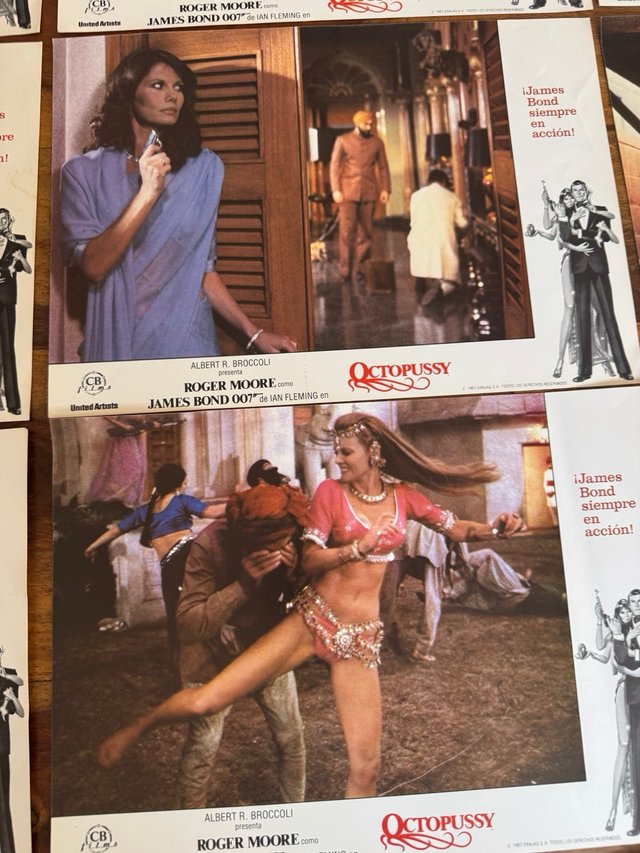 Octopussy James Bond 007 Roger Moore fotocromos