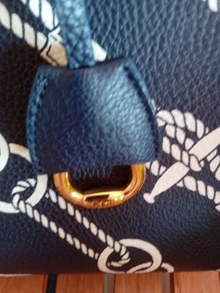 Bolso Ralph Lauren Azul y Blanco