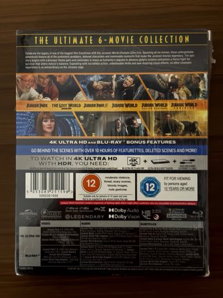Jurassic World Colección Definitiva 4K UHD Blu-ray