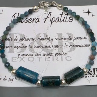 Pulsera Apatito y Plata 925