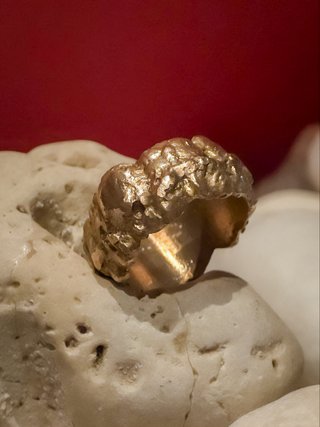 Anello Bronzo Fuso Volti Celati - Svccy Artista