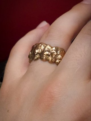 Anello Bronzo Fuso Volti Celati - Svccy Artista