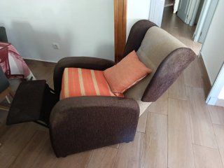 Butaca reclinable de tela