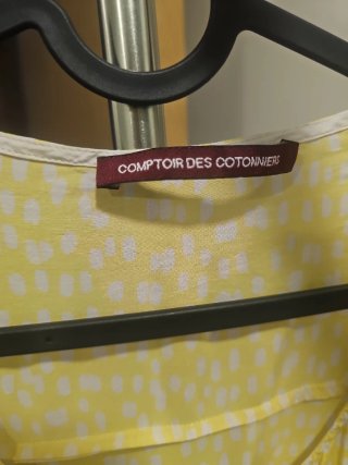 Vestido Comptoir des Cotonniers T38 Amarillo