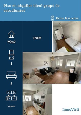 Piso en alquiler en Sector Sur  - La Palmera - Reina Mercedes en Sevilla