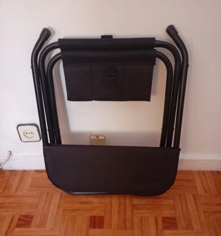 Lote 2 sillas plegables negras