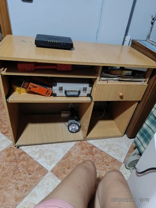Mesa escritorio/ordenador madera y metal