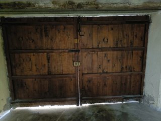 Puertas de madera para garaje