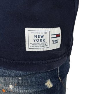Tommy Hilfiger Jeans T-Shirt Uomo Taglia L Blu
