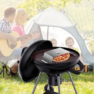 Kit de Horno para Pizza, Horno de Pizza de Acero Inoxidable para Parrilla, Kit de Fabricación de Pizza para la Mayoría de Parrillas de Carbón de 22", Kit de Horno de Pizza para Parrilla que Incluy...