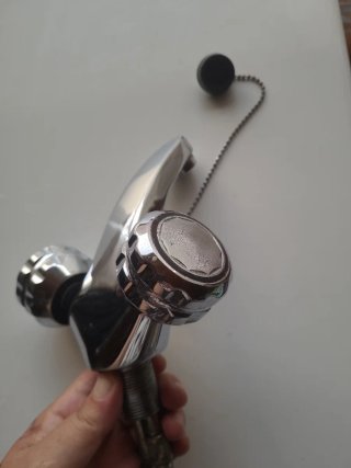 Grifo vintage cromado 2 mandos