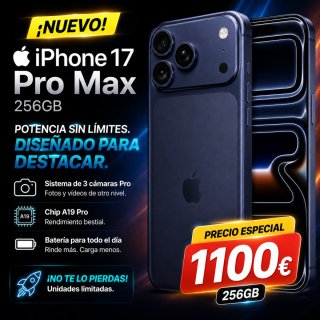 iPhone 17 Pro Max 256GB Azul