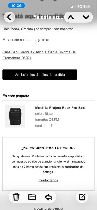 Mochila Under Armour Project Rock Pro Box Negra