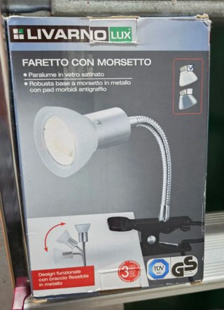Lámpara de escritorio Livarno Lux con pinza