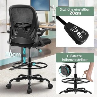 Silla de oficina ergonómica ajustable