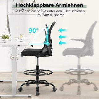 Silla de oficina ergonómica ajustable