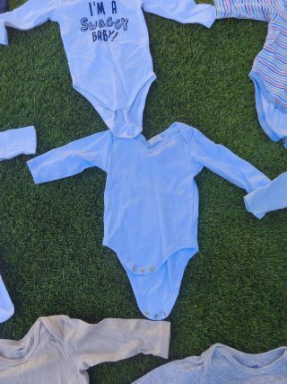 Lote 9 Bodies H&M Manga Larga 0-3 meses 62 Cm