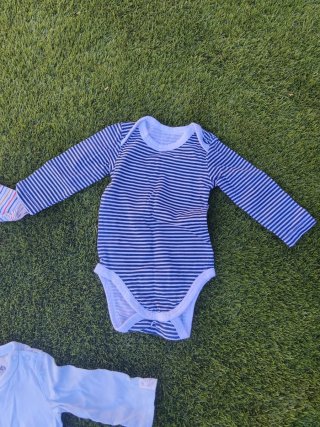 Lote 9 Bodies H&M Manga Larga 0-3 meses 62 Cm